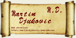 Martin Đuković vizit kartica